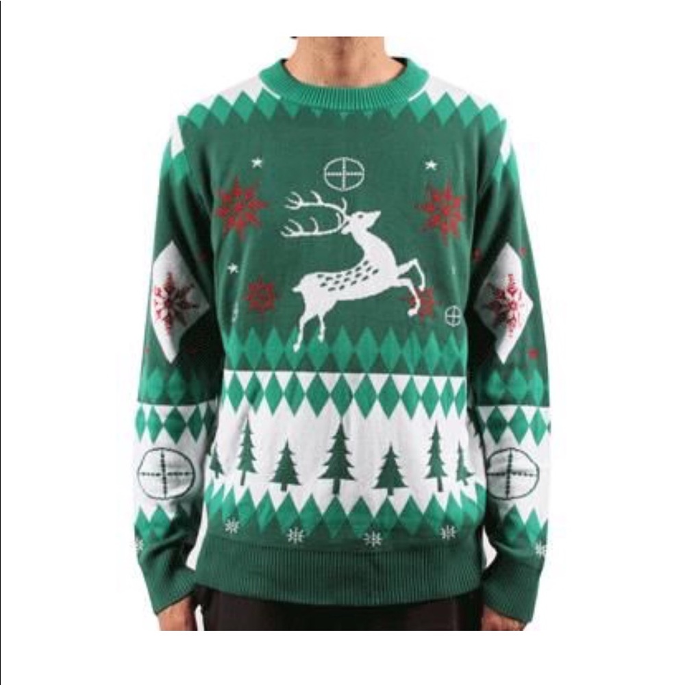 Ugly Christmas Sweater Great for a Hunter -Oh Deer